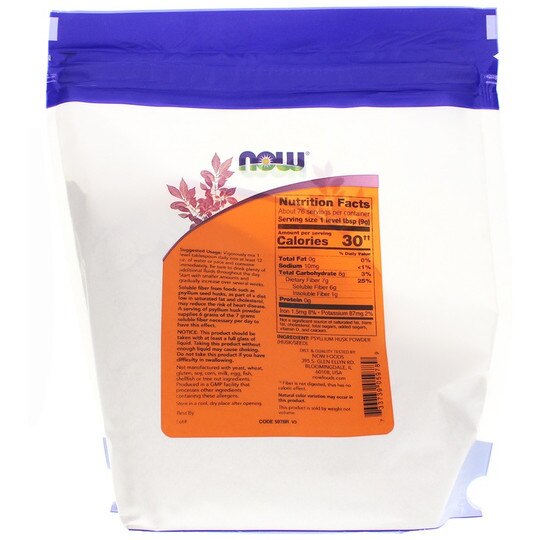 Psyllium Husk Powder, NOW
